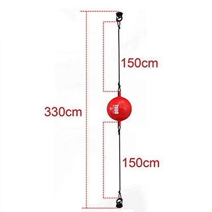 Speed Punch Bag Leather Speed Ball Hanging Boxing Punching Ball, Double End Ball with Boxing Reflex Ball for Gym MMA Boxing Sports Punch Bag - color: Gold