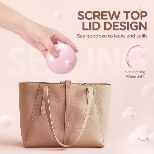 Retainer Case Denture Bath Case Basket Mirror Leak-proof Pink Cat | 2-in-1 design Strainer Basket No-Leak Cleaning Case for Mouth Guard Cute Removal Tool,Aligner chewies,Bursh - color: Pink Cat