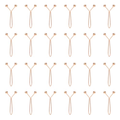 24pcs Hijab Pins for Women, Fashion Exquisite Shawl Scarf Clip Muslim Hijab Clips Safety Brooch Pin Buttons for Women Headscarf Wedding Dress Sweater Jewelry Accessories (Rose Gold) - color: Rose Gold