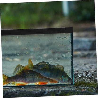 HANABASS Fish Tank Edge Protector Strip Aquarium for Safety Double Design Prevents Spills and Fish Easy Installation