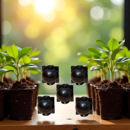 5 Pcs Small Reusable Black Plant Rooting Balls - Air Layering Pods - High-Pressure Propagation Device - Reusable Plant Rooting Grow Box