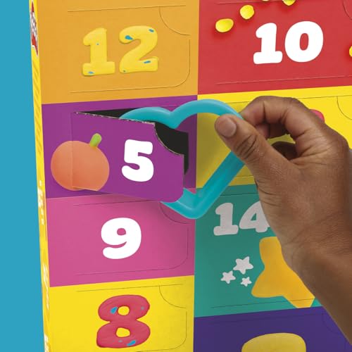 Play-Doh Advent Calendar for Kids 3+, 14 Days to Birthday, Vacation, Party, Back to School, & More, Surprise Arts & Crafts Activities, 26 Accessories & 17 Colors (Amazon Exclusive)