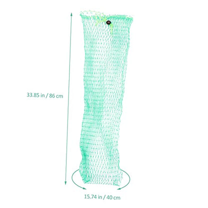 BESPORTBLE 2sets Soft Fishing Net Large Drawstring Net Ideal for Small Big Fish 2pcs*2