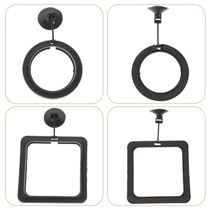 BESPORTBLE 4pcs Fish Feeding Rings Aquarium Accessories Reusable Wear-Resistant Floating Fish Feeder Rings with Suction Cup for Tropical Tank Feeding