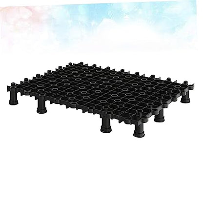 GANAZONO Fish Tank Plate 2pcs Bottom Pad for Aquarium Submersible PVC with 8 Nails - color: Black, size: 27.00X20.00X1.30CM