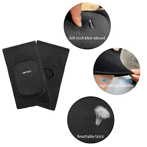 ONTYZZ Kids Elbow Pads Breathable Arm Stretchy Cotton Elbow Pads Elbow Protector for Skiing, Skating, Volleyball, Cycling Sports Safety Gear - color: Black-YS