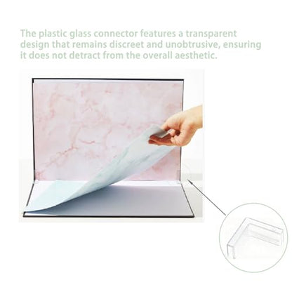 24 Pcs L Shape Glass Connector Rimless Clip Holder 90 Degree Glass Clamps for Fixed Glass, Fish Tanks, Display Cabinets