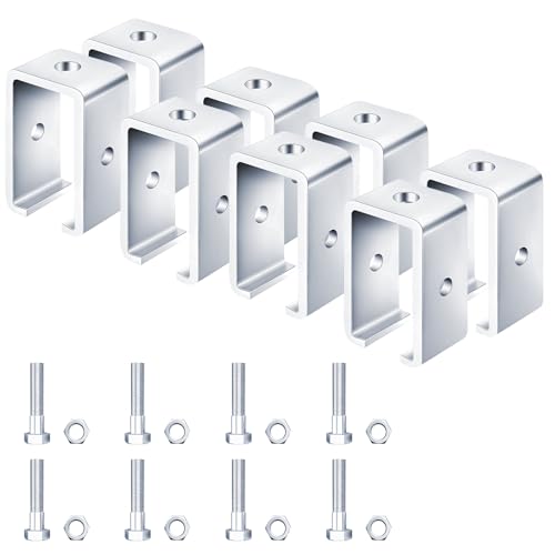 Channel Trolley Track Hanger Bracket for UNISTRUT Strut Channel,Intermediate Support Hanger Brackets for All 1-5/8" Channel Trolley Track,for Unistrut Hardware Trolley(8 Pack) - style: 8 Pack