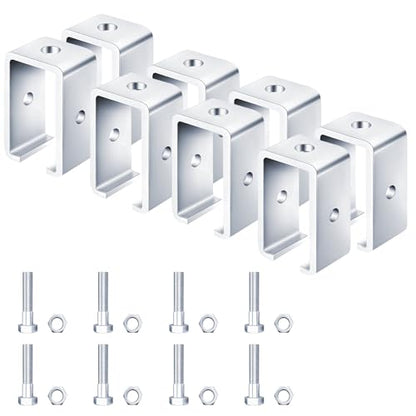 Channel Trolley Track Hanger Bracket for UNISTRUT Strut Channel,Intermediate Support Hanger Brackets for All 1-5/8" Channel Trolley Track,for Unistrut Hardware Trolley(8 Pack) - style: 8 Pack
