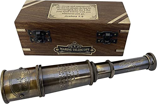 Compass with Stamped Wooden Case - style: Style 4