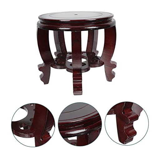 balacoo Wooden Pedestal Fish Tank Display Stand High Tall Aquarium Base for Home Decorative Antique Style with Fine Workmanship and