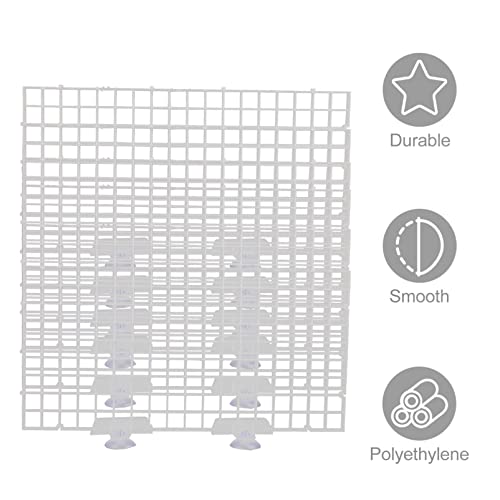 Toddmomy 1 Set Aquarium Divider Isolation Board Fish Tank Divider for Breeding Separation Suction Cup Compatible Easy Installation