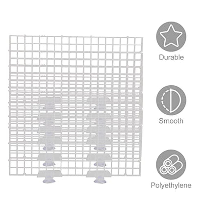 Toddmomy 1 Set Aquarium Divider Isolation Board Fish Tank Divider for Breeding Separation Suction Cup Compatible Easy Installation