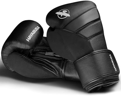 Hayabusa T3 Boxing Gloves - Sparring | Sparring Gloves, Muay Thai Gloves, Kickboxing Gloves, Heavy Bag Gloves, Boxing Gloves for Men and Women, Boxing Gloves - color: Black, size: 18oz