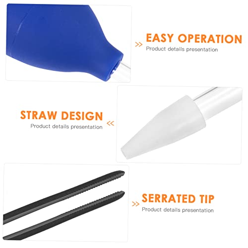 4pcs Aquarium Cleaning Tools Feeder Tweezers and Pipette Dropper for Fish Tank Maintenance and Waste Removal for Aquatic Plants and Pets