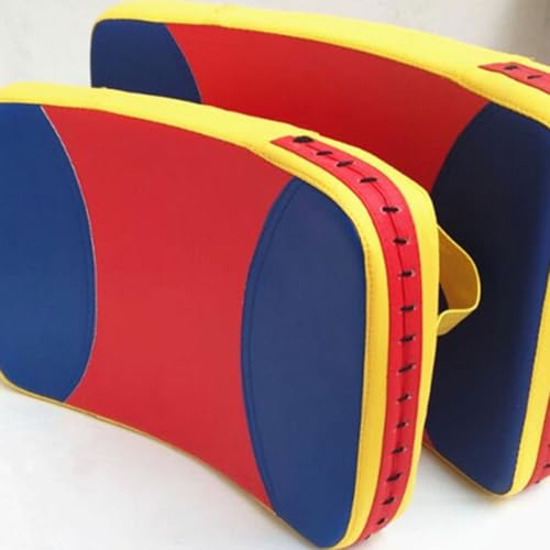 BESPORTBLE Arc-Shaped Kickboxing Paddle Large Three-Color Martial Arts Kick Pad Boxing Body Pad Taekwondo Training Target for Lateral Strikes and Kicks