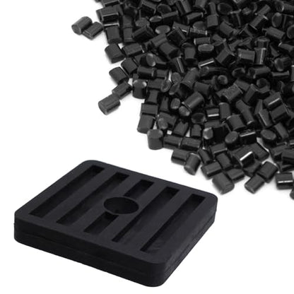 MY MIRONEY 8 Pack Anti Vibration Pads Air Conditioner Rubber Vibration Isolator Square Rubber Vibration Absorber 1.77" x 1.77" x 0.31" - style: 1.77" Square