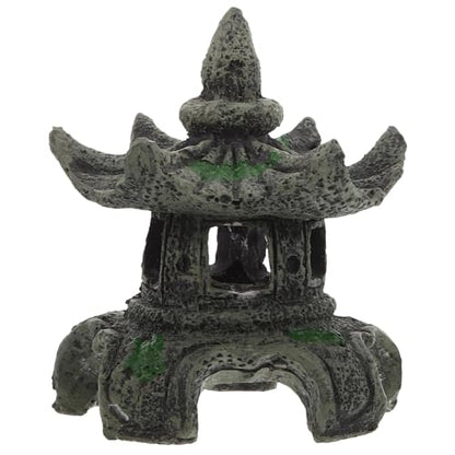 Toddmomy Pagoda Lantern Aquarium Landscaping Ornament Cave Decor Aquarium Breeding Cave Shrimp Shelter Fish Hideout Hideaway Fish Tank Bonsai Landscape Decor