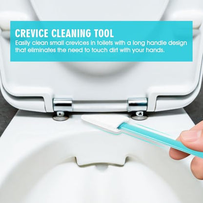 20PCS Crevice Cleaning Brush Tool Kit - Disposable Toilet Brush & Seat Cleaner for Windowsill, Keyboard, Car, Toilet Wand Kit