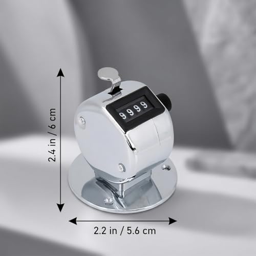 Bnineteenteam 5pcs Hand Tally Counters, 4 Digit Mechanical Palm Counter Handheld Number Click Counter Tally Clicker Counter for Sports Games Golf