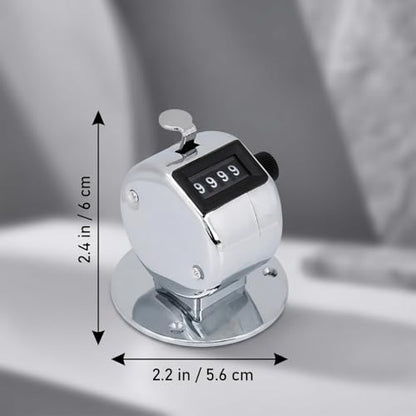 Bnineteenteam 5pcs Hand Tally Counters, 4 Digit Mechanical Palm Counter Handheld Number Click Counter Tally Clicker Counter for Sports Games Golf
