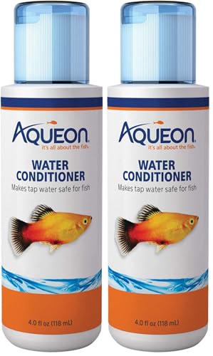 Aqueon Aquarium Water Conditioner Bottle 4 Ounces (Pack of 2) - size: 4 Ounces (Pack of 2)