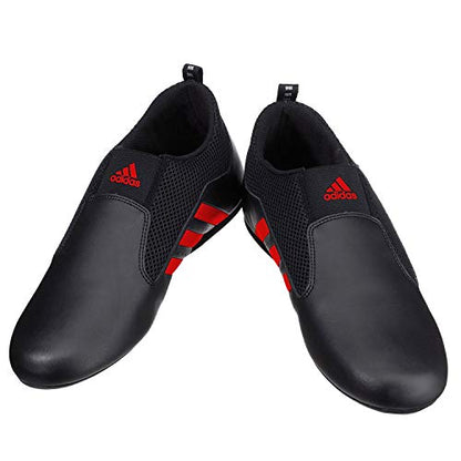 adidas Men's Taekwondo Karate Martial Arts Shoes Adult Kids Women Contestant Trainers - color: Black/Red, size: 4.5