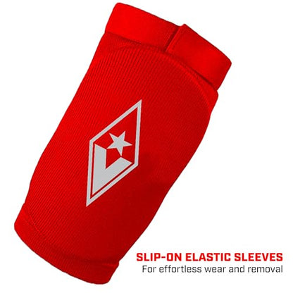 Revgear Slip-on Muay Thai Signature Elbow Pads, MMA, Jiu Jitsu, Krav MAGA - color: Red, size: Large/XLarge