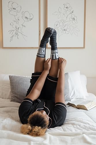 Bible Verse Socks for Women - Christian Crew Socks | Inspirational and Comfortable, Easter Gift Idea - color: All Things Through Christ - Phil. 4:13