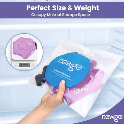 NEWGO Ankle Ice Pack Wrap for Sprained Relief, Ice Pack for Ankle Inuries Reusable, Cold Therapy for Ankles Swelling, Post Surgery Recovery - Purple - color: Purple-1pack