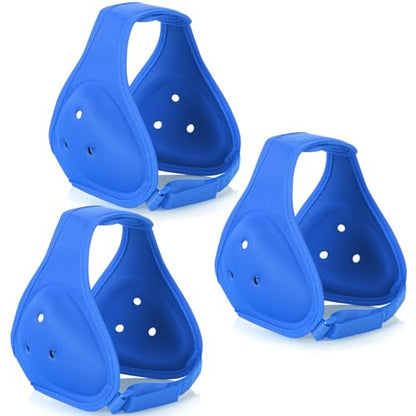 Jerify 3 Pcs Wrestling Headgear for Kids Youth Soft Grappling Headgear Wrestling Adjustable Ear Guard Protective(Blue) - color: Blue