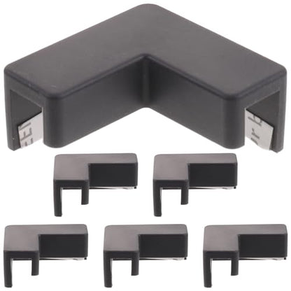 6pcs Black Silicone Fish Tank Corner Guards Anti-Collision Protection Bumpers for Aquarium Edges Safety Bumpers for Pets and Home Use