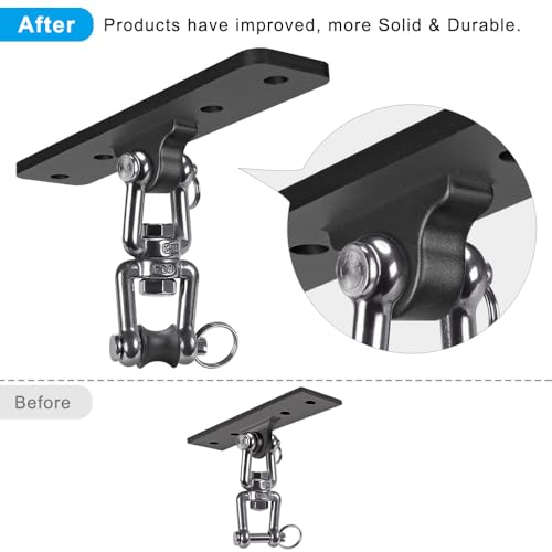 SELEWARE Boxing Punching Bag Hanger, Heavy Bag Hanger Bracket for Heavy Bag Boxing Muay Thai Training Hardware - color: 360° Swivel Hanger