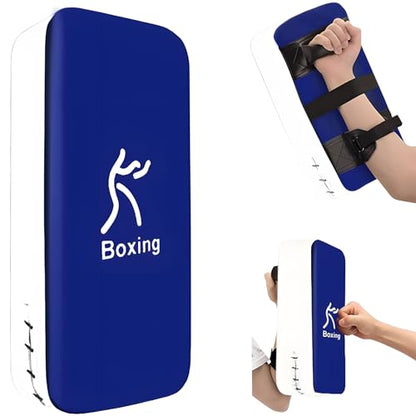 LuiceABC One Karate Taekwondo Boxing Kick Punch Adjustable Soft Shield Durable Training Pad for Boxing, Training and Protecting Your Palm, Wrist and Decreasing The Shock - color: Blue