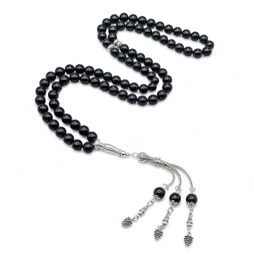 Mandala Crafts Tasbih Islamic Rosary Muslim Prayer Beads - style: Simulated Agate