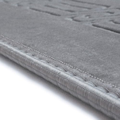 JE JOUE Luxury Islamic Prayer Mat with Tasbih Beads - Extra Thick Large Padded Sajadah for Men, Women & Kids, Soft Non-Slip Muslim Prayer Rug for Eid, Ramadan, Travel(31 "x 47",Grey) - color: Grey