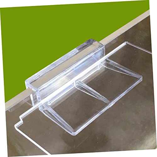 Toyvian 10pcs Acrylic Support Brackets for Aquariums Fish Tank Cover Clips Compatible Lightweight Design for Easy Installation and Stable Performance