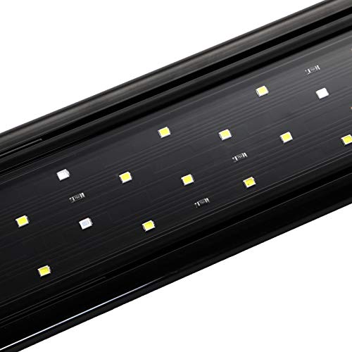 AQUANEAT LED Aquarium Light Full Spectrum 12 Inch Fish Tank Light Fresh Water - size: 11"-14"