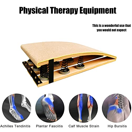 Gymnastics Springboard Pro Gymnastics Springboard Max Load 265lbs, Adult Floor Board Sport Equipment, Portable Curved Jump Bridge for Taekwondo Flip/Martial Arts