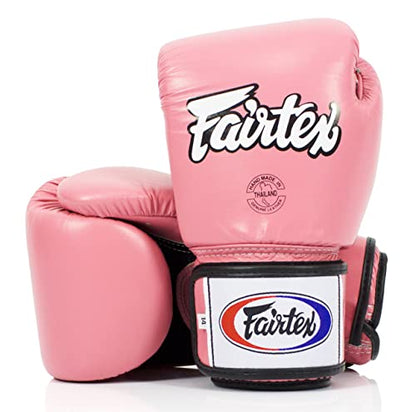 Fairtex BGV1BR Boxing Gloves & Deodorizer Set | Breathable, Shock Absorbent Muay Thai Gloves with Odor Neutralizing Inserts | Perfect for Boxing, Kickboxing, MMA, & Fitness
