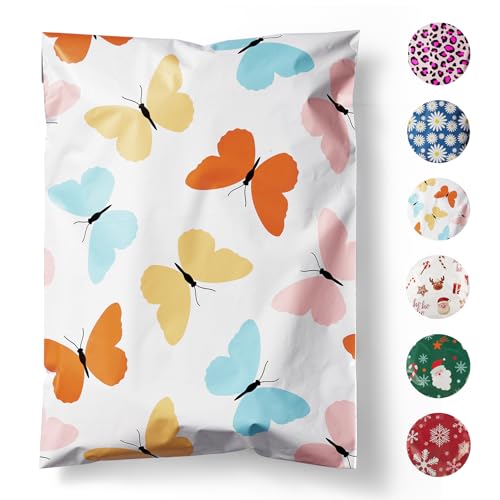 Fuxury Poly Mailers 10x13" 20 Pack,Cute Shipping Bags for Clothes,Butterfly | Self Adhesive Mailing Shipping Envelopes,Waterproof Mailers Poly Bags,Colorful Packaging Bags for Business,Boutique&Online - color: Butterfly, size: 10x13'' 20pcs