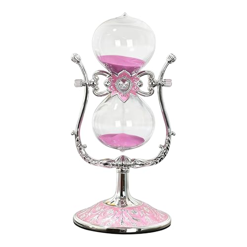 Sand Timer 15 Minutes,Hour Glass,Metal Vintage Hourglass,Hourglass Decor,for Home Decoration Office Desk Wedding Party Decor Kitchen Timer (U-Shaped, 15 Min) - color: U-shaped, size: 15 Min