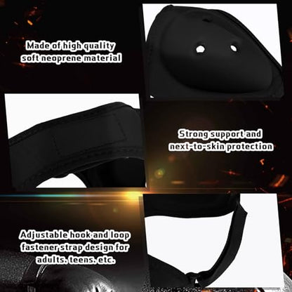 Jerify 3 Pcs Wrestling Headgear for Kids Youth Soft Grappling Headgear Wrestling Adjustable Ear Guard Protective(Black) - color: Black