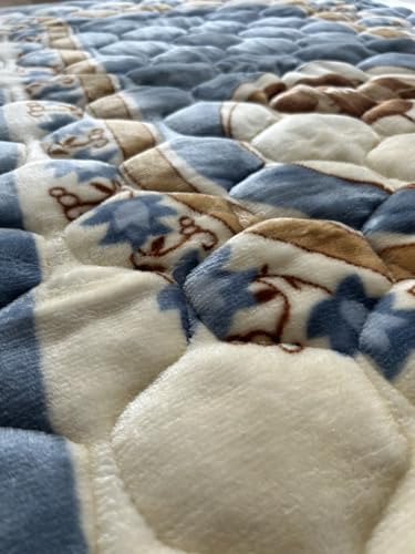 Prayer Rug Muslim Prayer Mat Islamic - Very Thick Prayer Rug Sajadah for Men Women with Islam Prayer Beads for Eid Travel Ramadan, Soft and Luxury (BB Blue) - color: Bb Blue