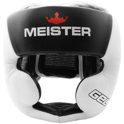 Meister Gel Full-Face Training Head Guard - White/Black/Red - size: XX-Large