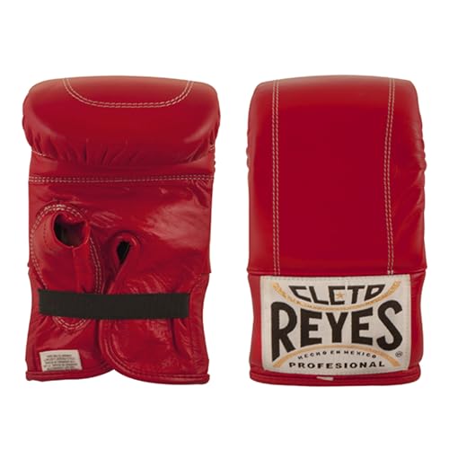CLETO REYES Professional Boxing Bag Gloves for Men and Women, Training and Heavy Punching Bags, MMA, Kickboxing, Muay Thai, Elastic Cuff - color: Classic Red, size: Small