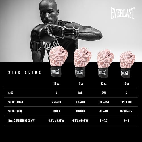 Everlast Spark Boxing - color: Rose Gold, size: 12 oz