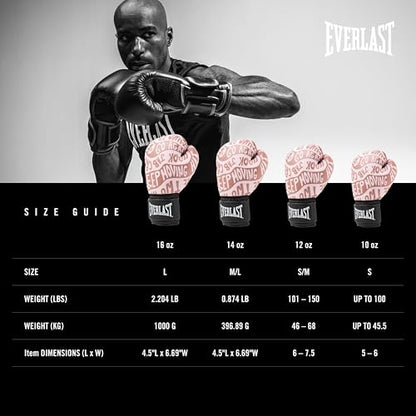 Everlast Spark Boxing - color: Rose Gold, size: 12 oz