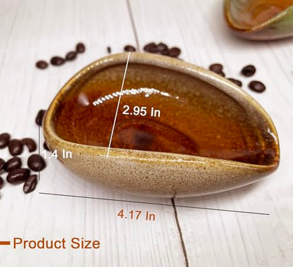 Coffee Bean Dosing Cup, Ceramic Dosing Dish for Coffee Beans, Coffee Bar Accessories