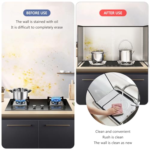 4 Sided Grease Splatter Guard Foldable Splatter Guard for Stove Stainless Steel Oil Splatter Screens Backsplash for Wall Gas Range Frying Pan Camping(Size:15.7×31.5×15.7inches) - size: 15.7×31.5×15.7inches